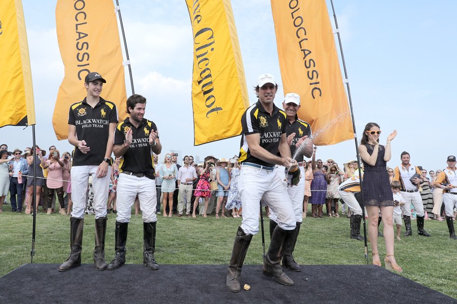 JERSEY CITY, NJ - JUNE 04:  Hilario Figueras, Nacho Figueras and polo players attend the Ninth Annual Veuve Clicquot Polo Classic at Liberty State Park on June 4, 2016 in Jersey City, New Jersey.  (Photo by Neilson Barnard/Getty Images for Veuve Clicquot)