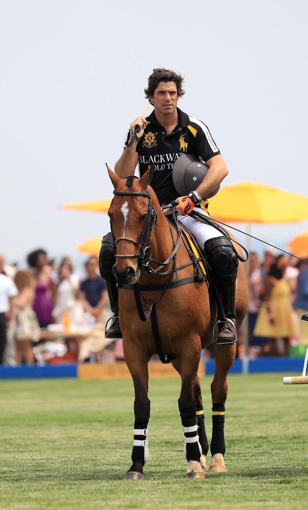 JERSEY CITY, NJ - JUNE 04:  Nacho Figueras takes part in the Ninth Annual Veuve Clicquot Polo Classic at Liberty State Park on June 4, 2016 in Jersey City, New Jersey.  (Photo by Neilson Barnard/Getty Images for Veuve Clicquot)